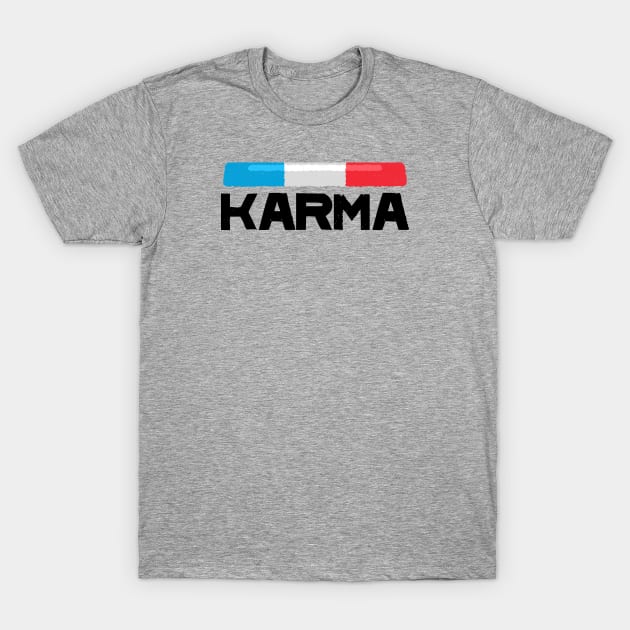 Karma Police T-Shirt by hadleyfoo